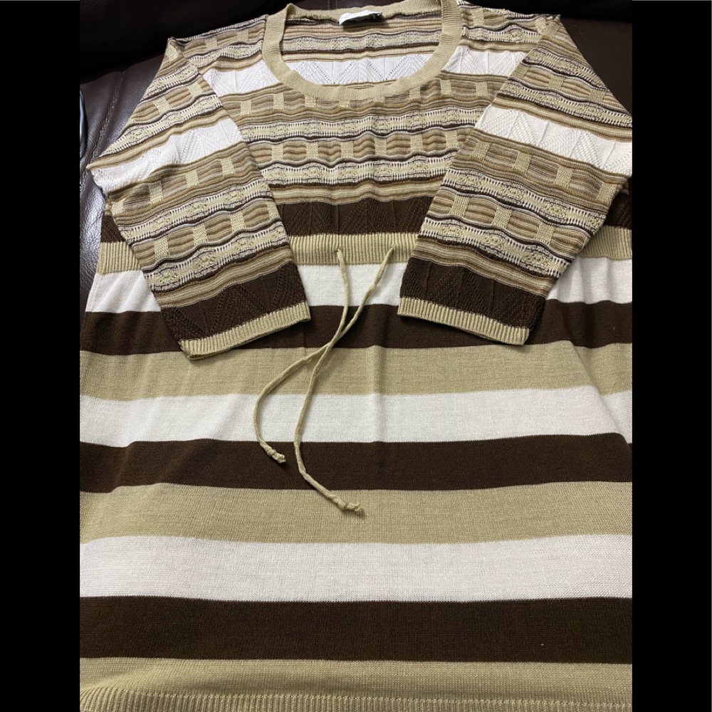 Time and a Half Brown/Beige Sweater